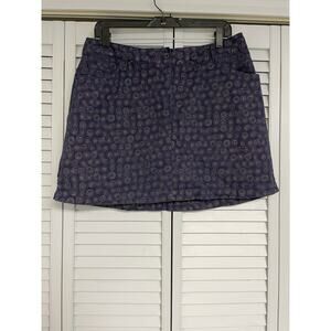 Slazenger Skort Athletic Purple Red Green Geometric Size 10